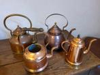 Antieken koperen koffieketel en waterketels, Ophalen