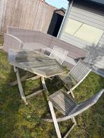 Tuintafel met 3 tuinstoelen, Enlèvement, Comme neuf