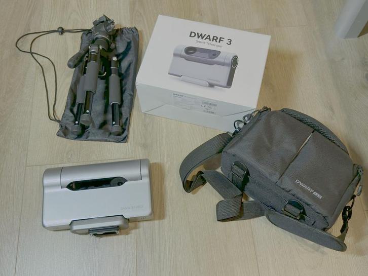 Dwarflab 3 slimme telescoop + Dwarflab-statief, Audio, Tv en Foto, Optische apparatuur | Telescopen, Nieuw, Lenzentelescoop (refractor)