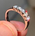 18 karaat gouden ring met diamant 0.75ct en certificaat!, Bijoux, Sacs & Beauté, Bagues, Enlèvement ou Envoi, 18 à 19, Femme ou Homme