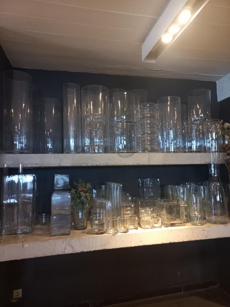 Lot glazen vazen, Verzamelen, Ophalen