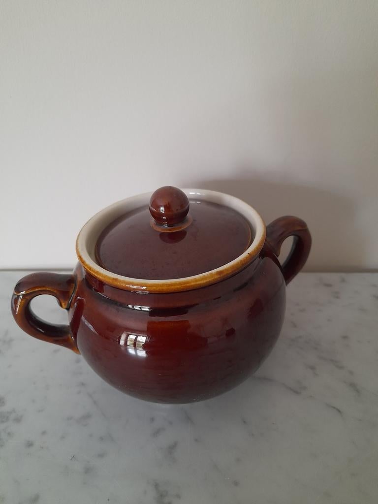 Sucrier avec couvercle Villeroy&Boch brun, Enlèvement