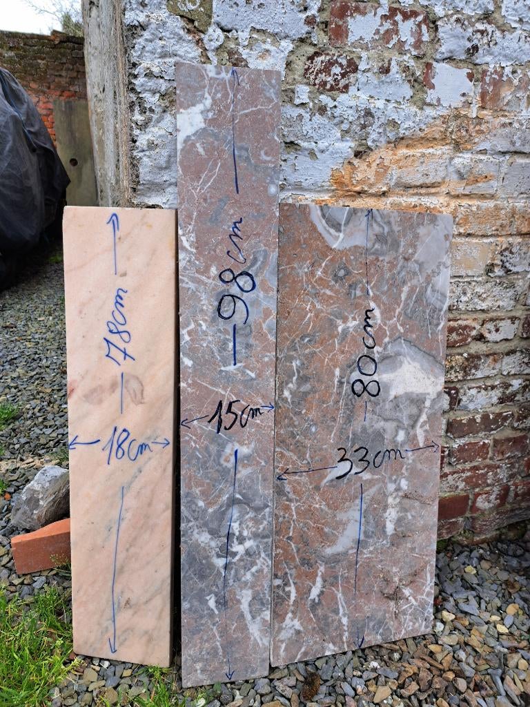 Seuils de fenêtres en marbres, Enlèvement, Utilisé