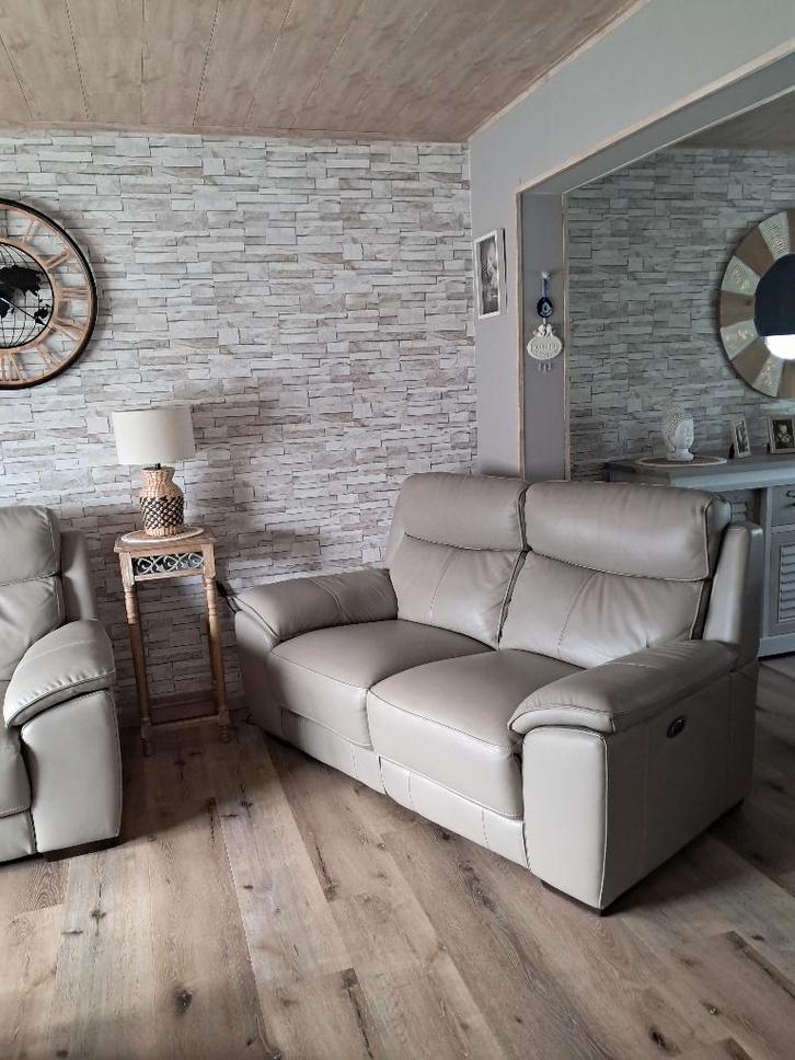 Salon en cuir avec relax électrique, Maison & Meubles, Canapés | Coins salons complets, Neuf, Cuir, Enlèvement