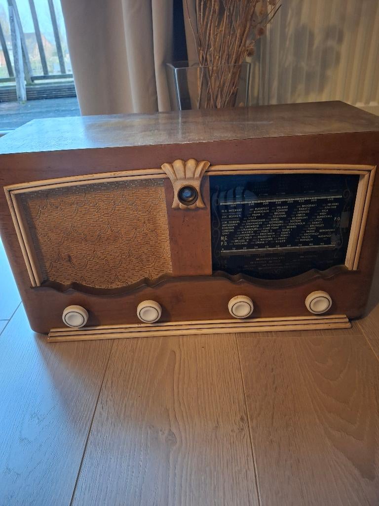 Vintage Buizenradio jaren '50, Huis en Inrichting, Ophalen, Gebruikt