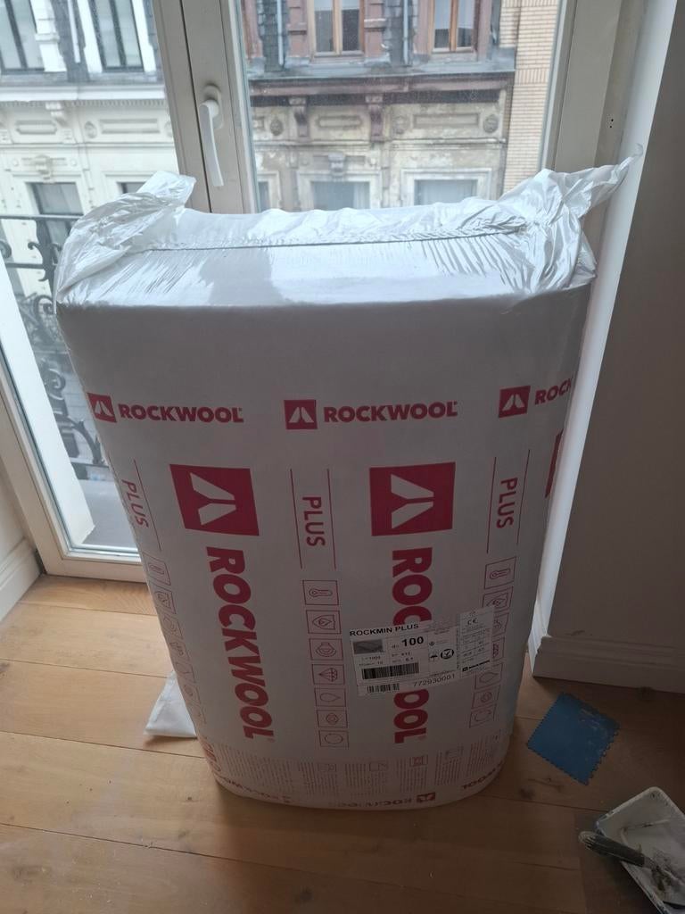 11 Rockwool Plus 100 mm 1000x610m Rockwool Plus Rockwool-pan, Ophalen, Steenwol