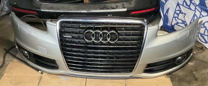 Audi A6/S6/Allroad 4F-serie Voorbumper met grill en mistlamp, Auto-onderdelen, Carrosserie, Bumper, Voor, Gebruikt, Herkomst onderdeel bekend