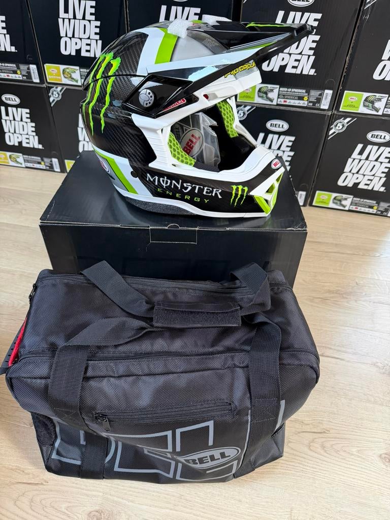 Replica van het Bell Moto 10 Spherical Pro Circuit, Motoren, Ophalen, XL