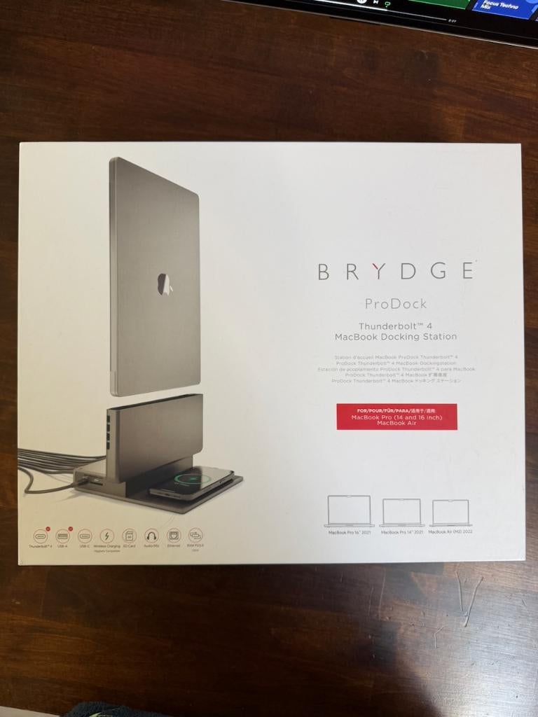 Brydge ProDock – Thunderbolt 4 MacBook Docking Station, Computers en Software, Dockingstations, Zo goed als nieuw, Docking station