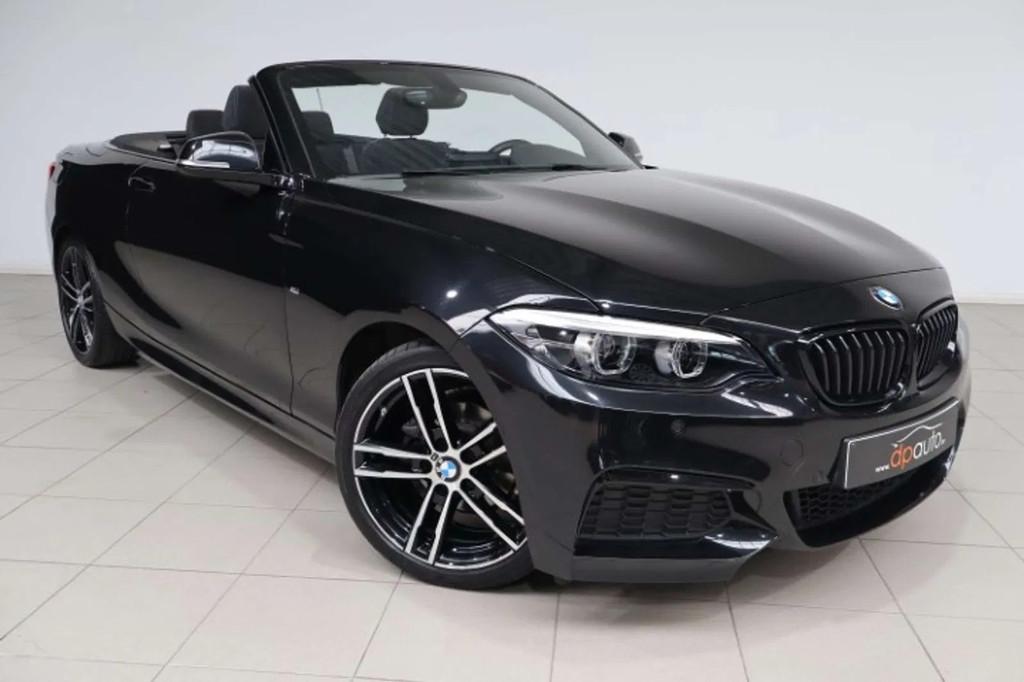 BMW 2 Serie 218 Cabrio 218iA M PACK (bj 2021, automaat), 4 zetels, Gebruikt, 136 pk, Zwart