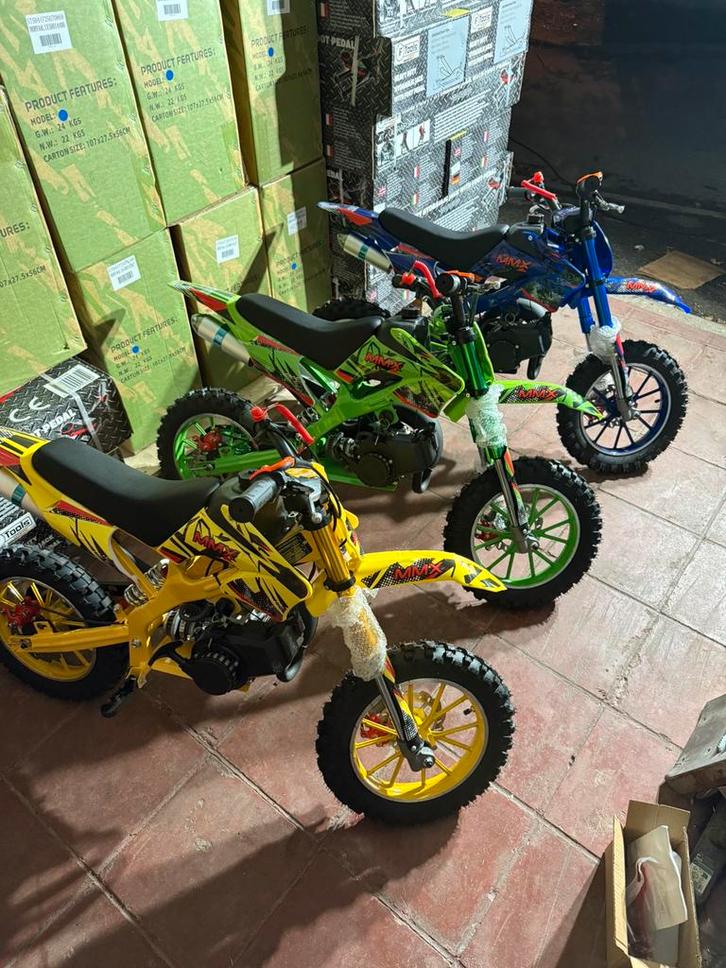 NIEUWE 50CC BENZINE MOTORCROSS VOOR KINDEREN VOOR 249€!, Fietsen en Brommers, Minibikes, Midibikes en Pitbikes, Nieuw, Dirtbike