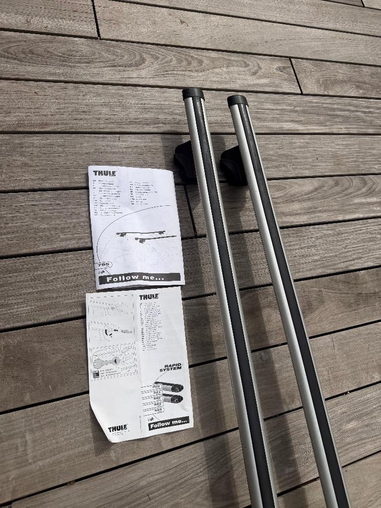 Thule aluminium dakdragers 869 Aerobars, Ophalen, Gebruikt