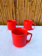 3 tasses de camping vintage 1980 Aladdin plastique orange, Enlèvement ou Envoi, Maison et Meubles