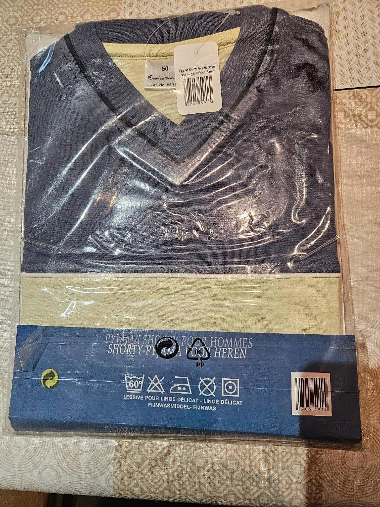 Pyjama korte mouw en pijp - maat 50 - nieuw, Kleding | Heren, Pyjama's, Ophalen, Nieuw, Maat 48/50 (M)