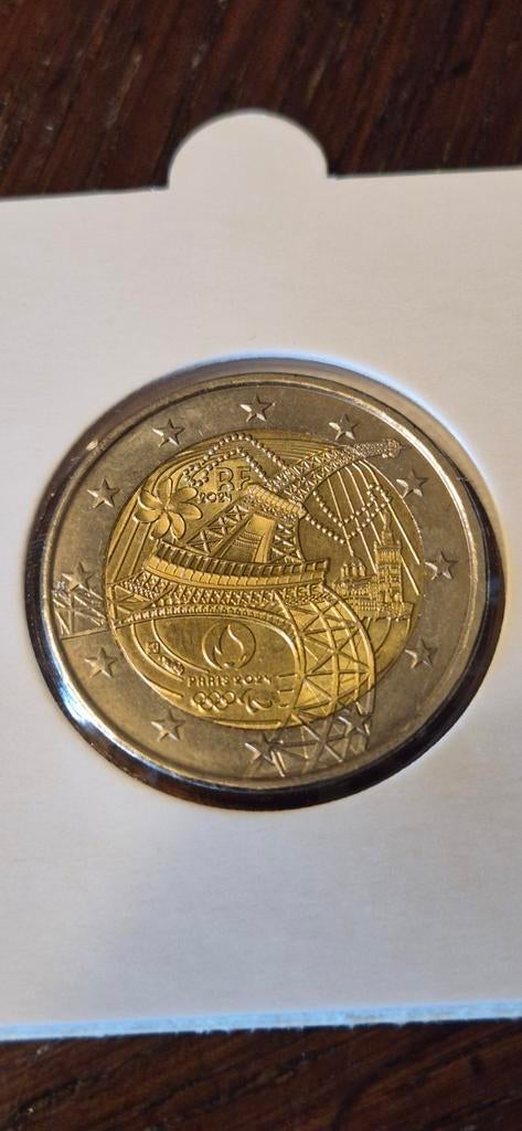 Herdenkingsmunt 2€ Olympische spelen  Frankrijk 2024, Postzegels en Munten, Munten | Europa | Euromunten, Ophalen, Frankrijk, 2 euro