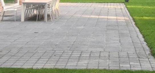 Carreaux de pierre bleue 40x40 pour la terrasse, Jardin & Terrasse, Pavé & Dalles, Utilisé, Tuiles de terrasse, Pierre naturelle