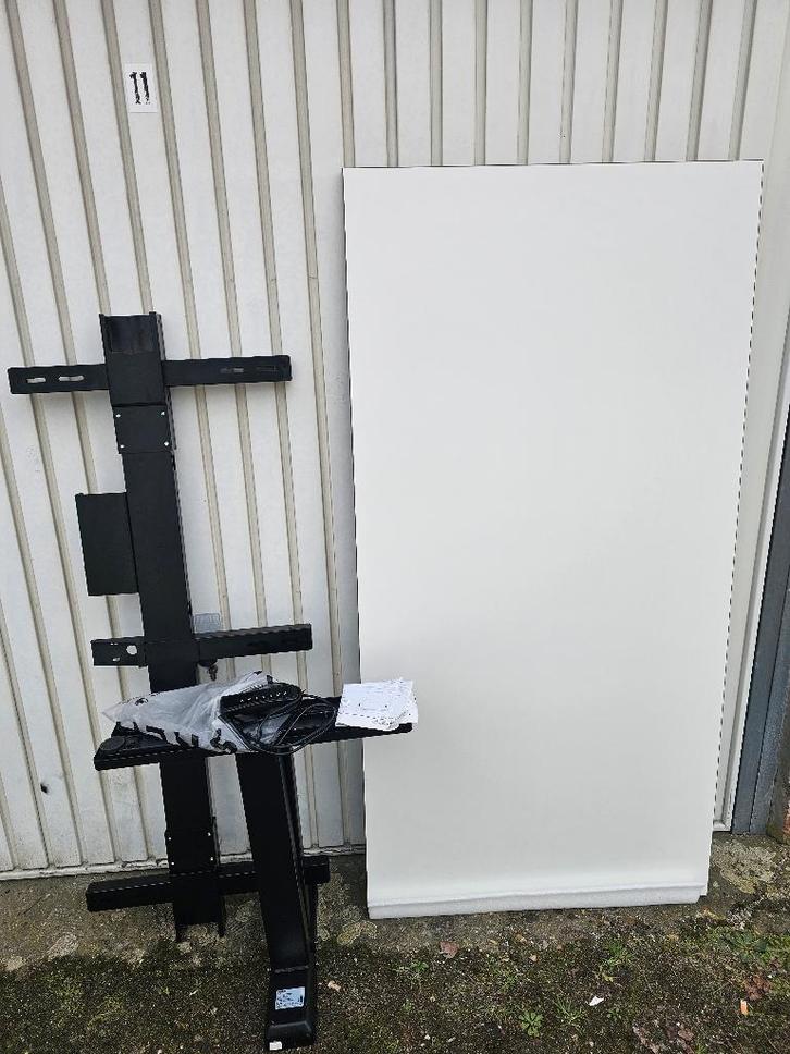 Elektrische verstelbare zit sta bureau 160x80cm, Huis en Inrichting, Bureaus, Zo goed als nieuw, Bureau, Elektrisch, In hoogte verstelbaar