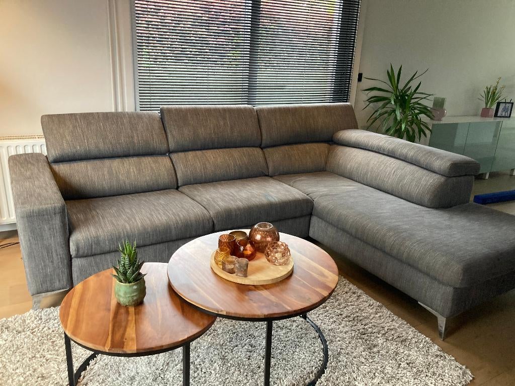 Zetel - hoeksalon, Huis en Inrichting, Ophalen, Gebruikt, 125 tot 150 cm, Hoekbank