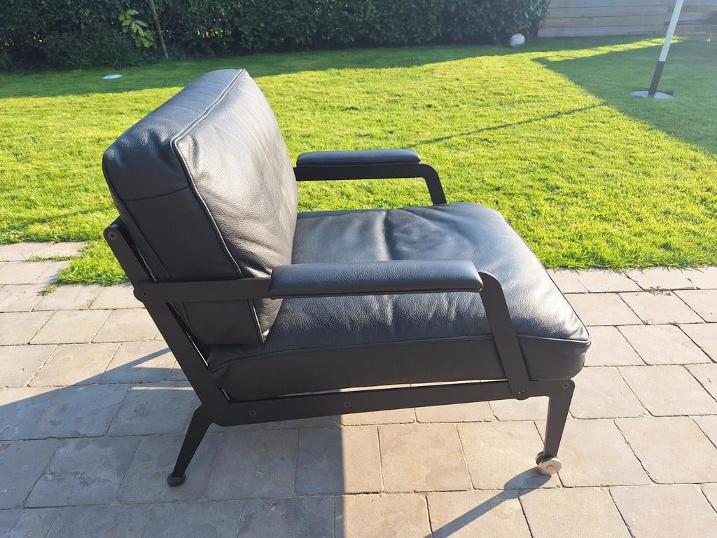 Set van 2 lederen fauteuils, Ophalen