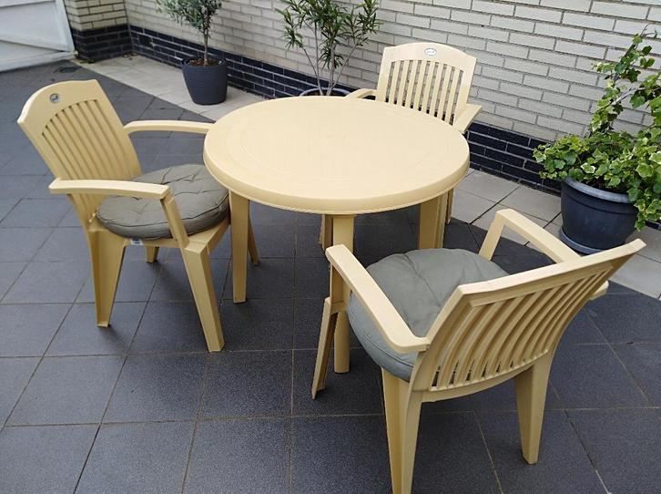 NIEUW!!! Vintage Tuinset HARTMAN., Tuin en Terras, Tuinsets en Loungesets, Nieuw, Tuinset, 3 zitplaatsen, Eettafel, Stoel, Ophalen