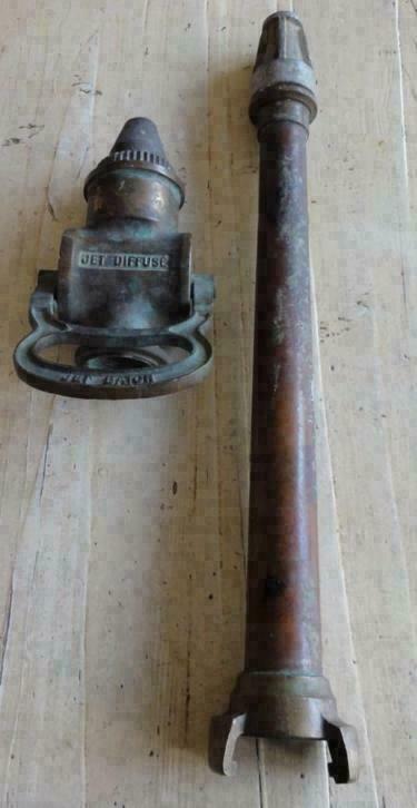 SALE Franse koperen brandweer spuit, Antiquités & Art, Antiquités | Bronze & Cuivre, Enlèvement ou Envoi, Cuivre