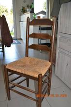 6 chaises en bois et paillage., Enlèvement, Bois