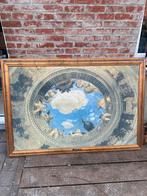 Groot schilderij met houten lijst, Ophalen