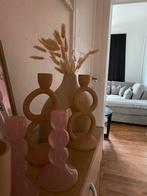 2 Bougeoir rose, Maison & Meubles, Accessoires pour la Maison | Bougeoirs & Bougies, Enlèvement ou Envoi