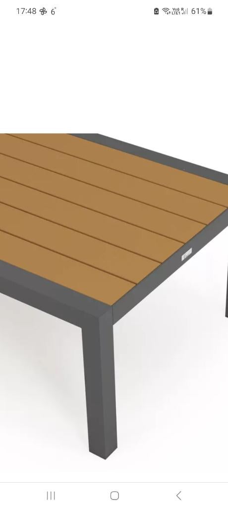 Lage tafel/ salontafel voor lounge, Ophalen, Nieuw, Aluminium