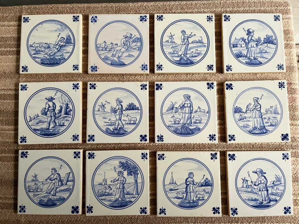 Antieke tegels Delfts Blauw NIEUW, Ophalen of Verzenden