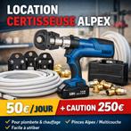 LOCATION MACHINE À SERTIR ALPEX / MULTICOUCHE – LIÈGE, Bricolage & Construction, Enlèvement ou Envoi