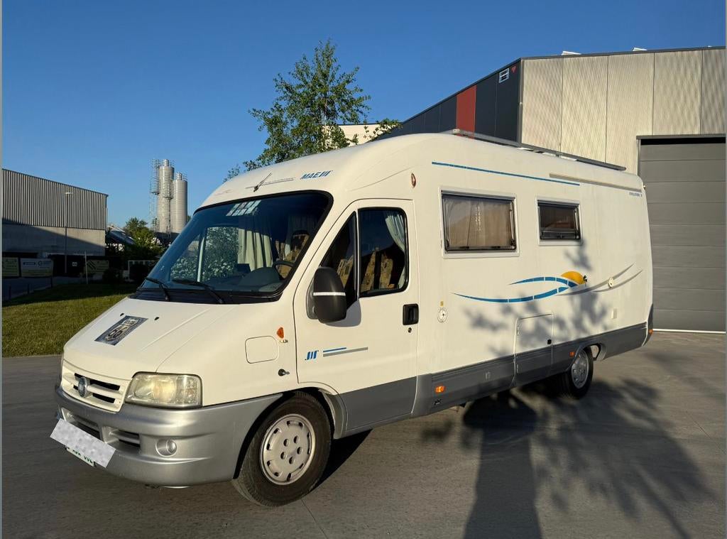 Fiat Ducato 2.8JTD integaal Camper Maes BJ 2003 174.000km, Caravans en Kamperen, Mobilhomes, Particulier, Integraal, Fiat, Diesel