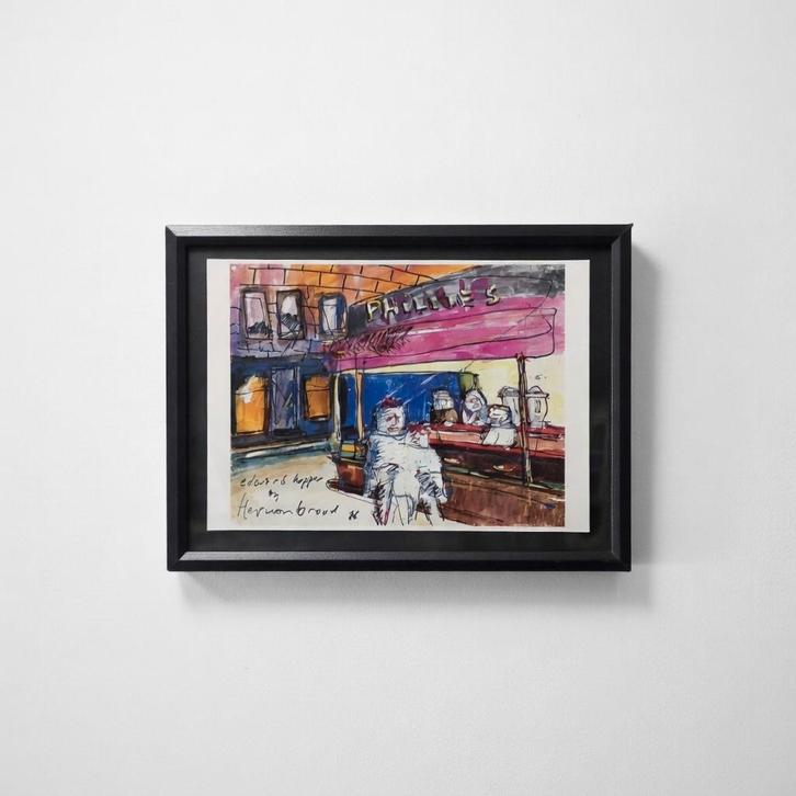 Edward Hopper en Herman Brood, Antiek en Kunst, Kunst | Litho's en Zeefdrukken, Ophalen of Verzenden