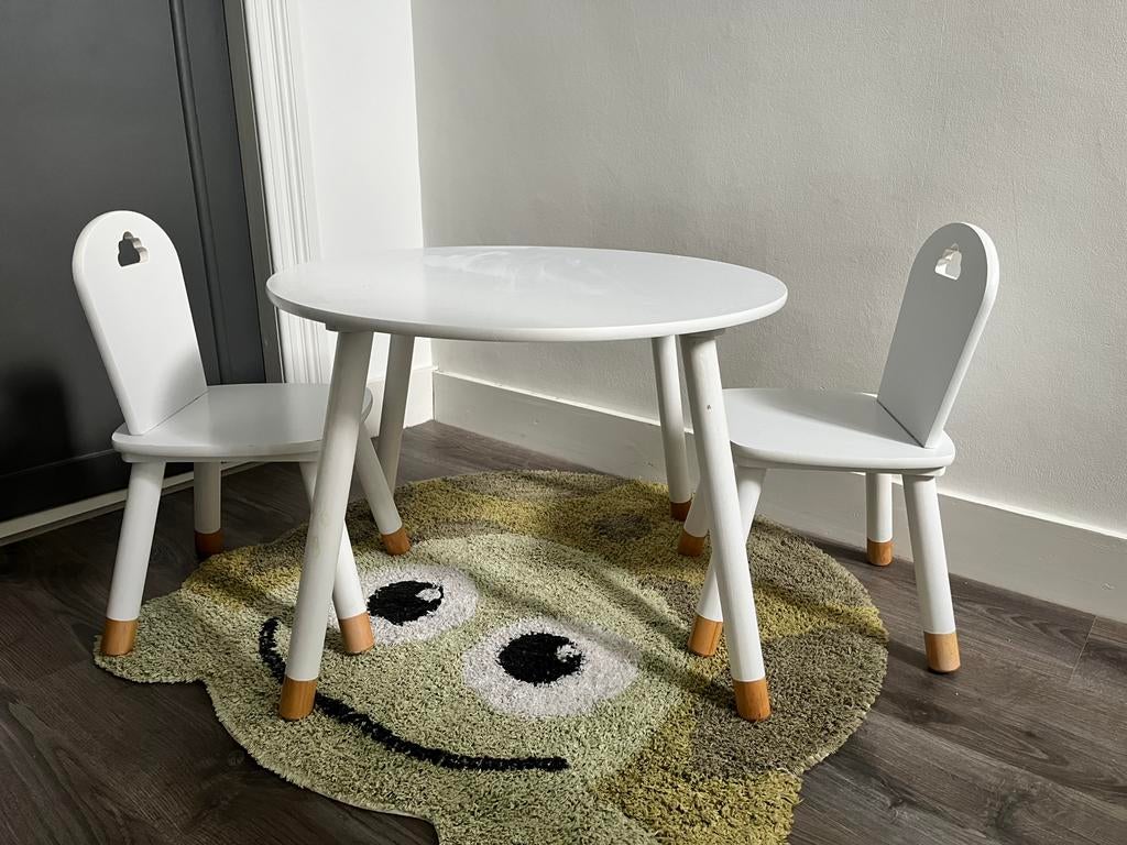 Tafeltje met 2 stoelen, Ophalen, Gebruikt, Tafel(s) en Stoel(en)