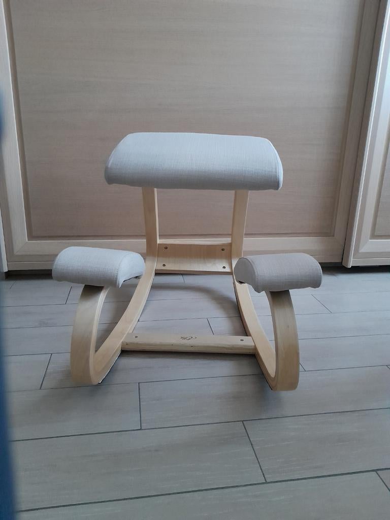 Fauteuil ergonomique Ella pour genoux naturel, beige, Maison & Meubles, Chaises de bureau, Beige, Comme neuf, Enlèvement, Chaise de bureau