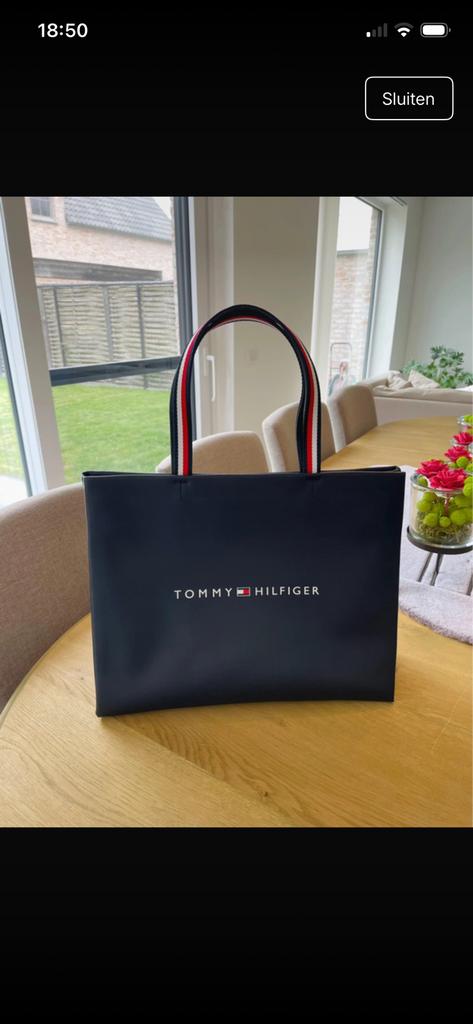 Handtas tommy blauw, Ophalen of Verzenden