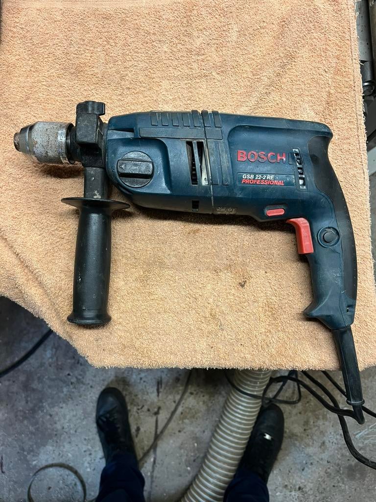 Bosch GSB 22-2 RE Professional klopboormachine, Ophalen of Verzenden, Gebruikt, Boormachine, Variabele snelheid