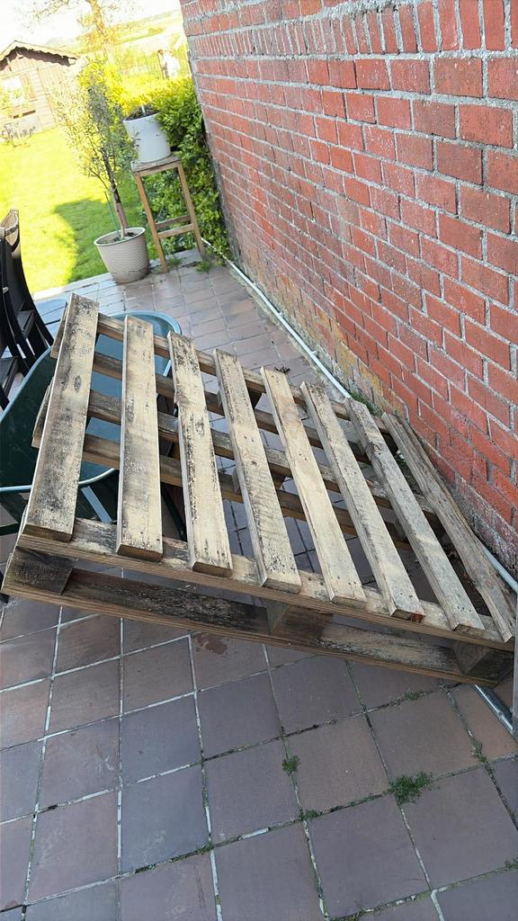 Houten pallet gratis, Doe-het-zelf en Bouw, Ophalen, Zo goed als nieuw
