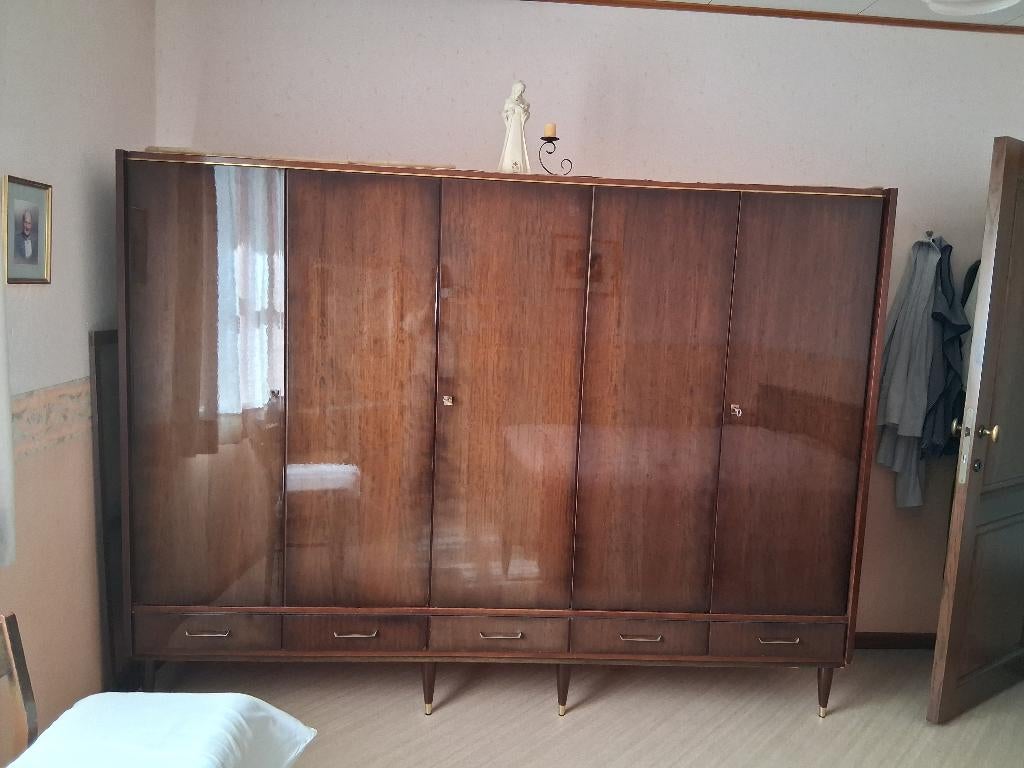 Vintage slaapkamer, Enlèvement, Utilisé, Queen size, Vintage