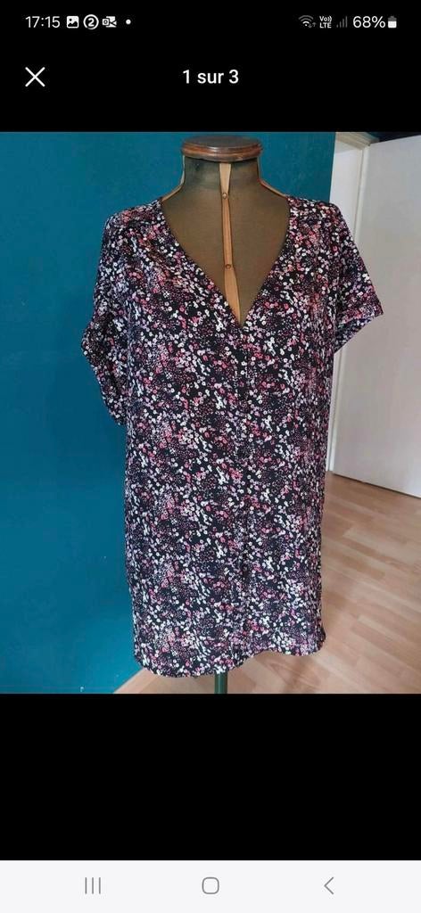 Blouse voor dames maat 46, Gemo, Zwart, Maat 46/48 (XL) of groter, Ophalen of Verzenden