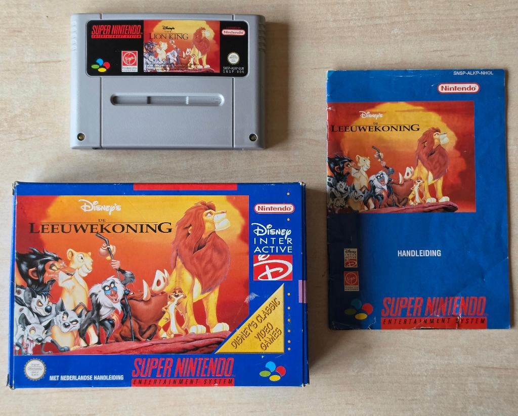 SNES De Leeuwenkoning ( Super Nintendo The Lion King ) PAL, Games en Spelcomputers, Games | Nintendo Super NES, Avontuur en Actie