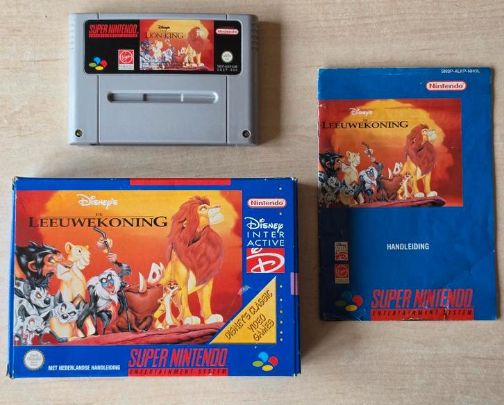 SNES De Leeuwenkoning ( Super Nintendo The Lion King ) PAL, Games en Spelcomputers, Games | Nintendo Super NES, Gebruikt, Avontuur en Actie
