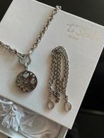 Ti Sento ketting met hanger zilver, Handtassen en Accessoires, Ophalen of Verzenden, Zo goed als nieuw, Zilver, Met hanger