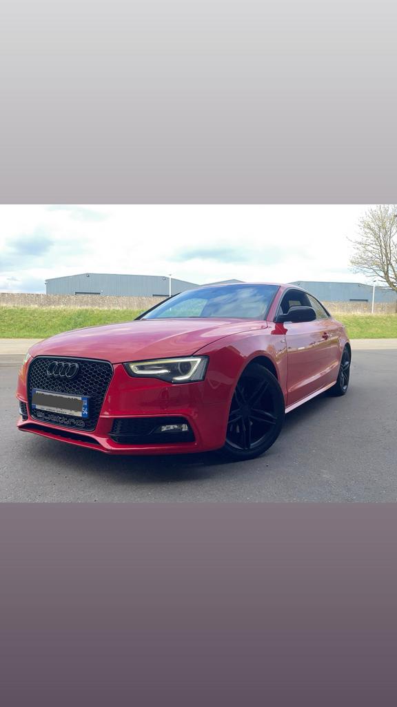Audi a5 coupé sline 3.0 tdi 245, Autos, Rouge, Achat, Alcantara, Diesel