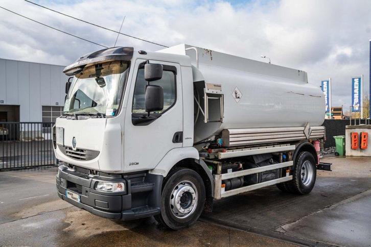 Renault MIDLUM 280+TANK 12.500L/5 Comp. (bj 2009), Auto's, Vrachtwagens, Bedrijf, Te koop, Airconditioning, Elektrische ramen