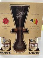 Set van 4 flesjes Kwak en glas in houten staander, Enlèvement, Neuf, Verre à bière