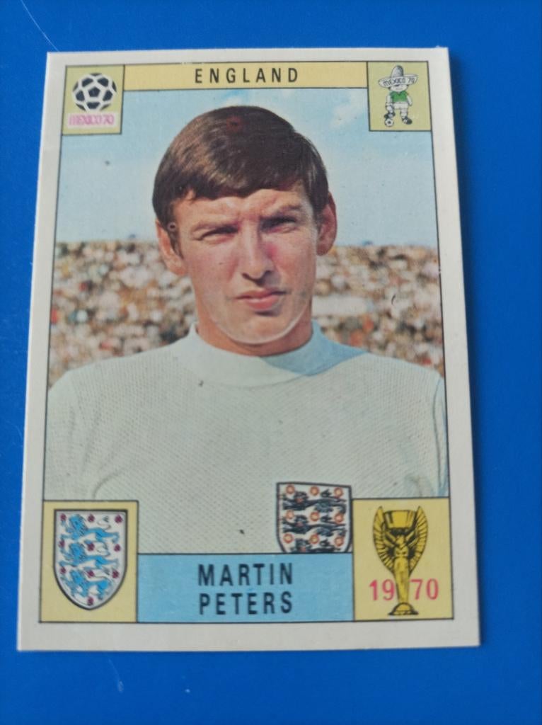 Panini Mexico 70, Angleterre Martin Peters, Enlèvement ou Envoi