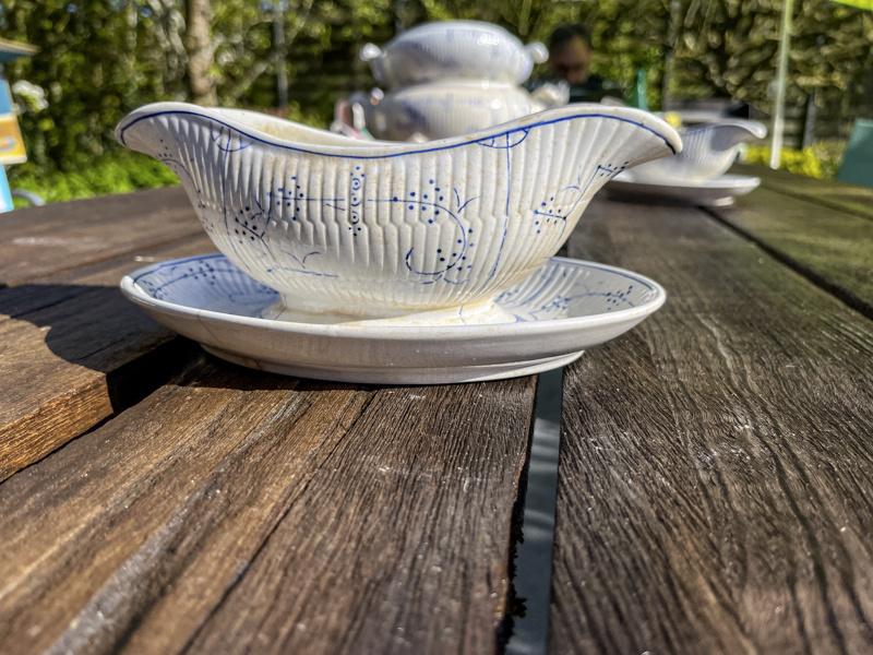 Royal Boch Copenhague sauskom op voet., Ophalen of Verzenden