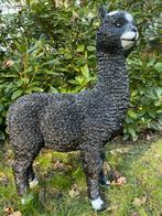 Alpaca, lama, zwart, tuin, gazon, manege, boerderij 55cm, Ophalen, Nieuw, Kunststof, Dierenbeeld