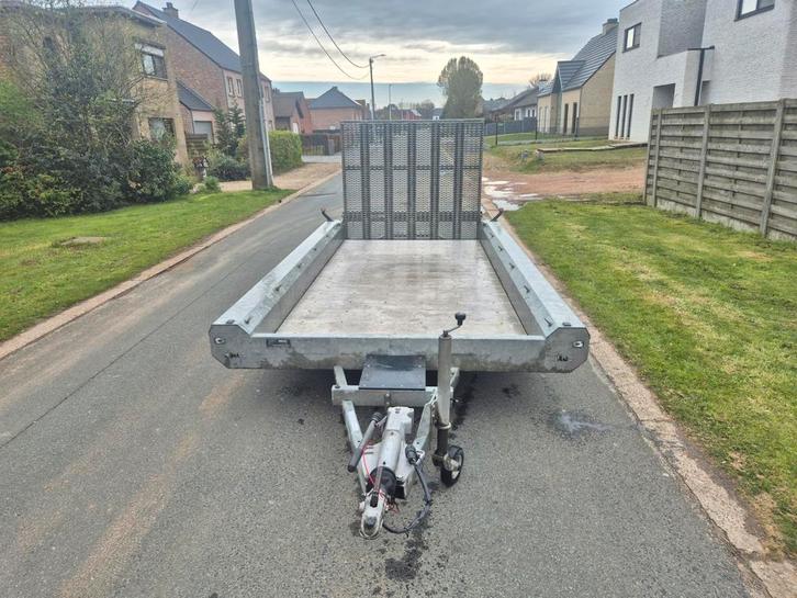 Transporteur de machines Hulco 3500 kg - 4 m sur 1m85, Autos : Divers, Remorques, Enlèvement